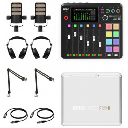 RODECaster Pro II 2-PERSON Bundle incl. kabels