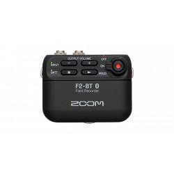 ZOOM F2-BT audio recorder met lavalier mic.