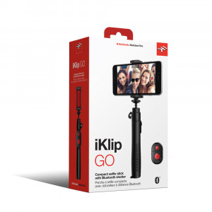 IK Multimedia iKlip GO selfie stick met bluetooth-sluiter