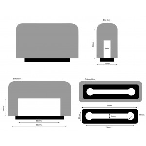 Plopkap SWS voor Samsung Galaxy, IPhone X / XS / 11 PRO/ 12/ 12 Pro / 12 Mini / SE zwart geflockt
